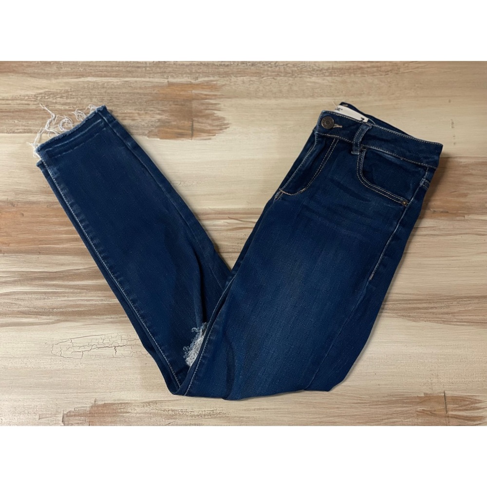 Garage High Rise Distressed Skinny Jeans Blue Juniors Size 3